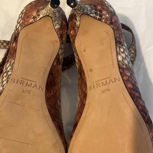 Alexandre Birman snake, skin, animal, print with tie around ankle - Picture 8 of 10